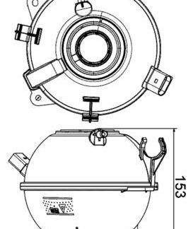 RADYATOR YEDEK SU DEPOSU GOLF5-GOLF6-JETTA-PASSAT-CADDY-A3-LEON 04-13