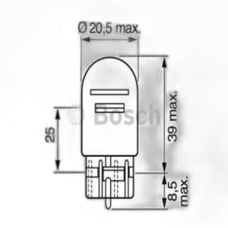 BCH 1987302252 UNI BM AMPUL ÇİFT DUY BÜYÜK DİPSİZ — 12V/BA9s