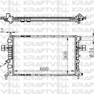 Motor Radyatörü Brazing 600x368x26 Astra G98 Manuel