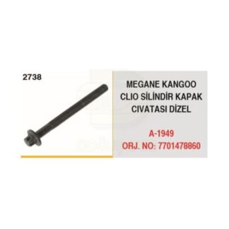 SİLİNDİR KAPAK CIVATASI DIZEL MEGANE KANGOO CLIO 1.9