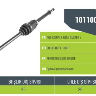 AKS SAĞ KOMPLE DUSTER 1.5 DCI 1.6 16V 4×2 10>