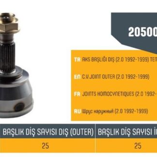 AKS KAFASI TEMPRA 2.0 92>99