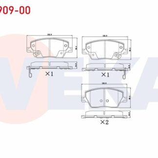 FREN BALATA ON IKAZLI FIAT EGEA 1.3 MJT – 1.6 MJT – 1.4 16v – 1.6 16v 2015- / 1.6 2020-