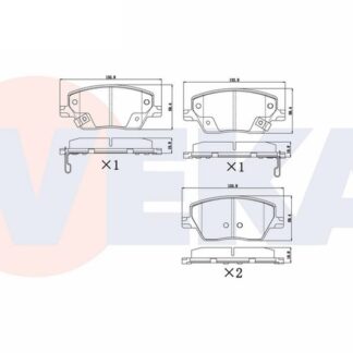 FREN BALATA ON IKAZLI FIAT EGEA 1.3 MJT – 1.6 MJT – 1.4 16v – 1.6 16v 2015- / 1.6 2020-