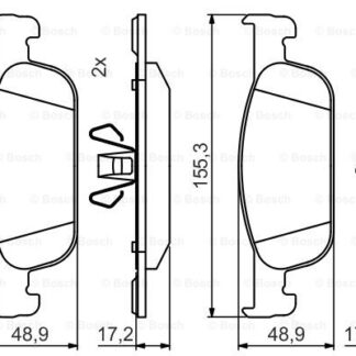 FREN BALATASI ÖN BÜYÜK TIP 1.5 dCi CLIO IV/LOGAN II/SANDERO II 15-