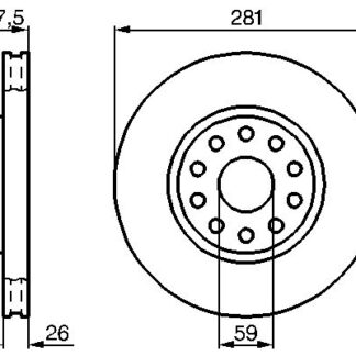 FREN DİSKİ ÖN 2,0-2,4 ALFA 166 00-