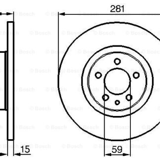 FREN DİSKİ ÖN ALFA ROMEO 147-156 97-09