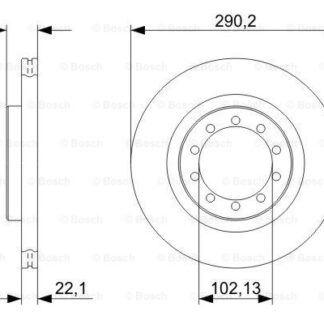 FREN DİSKİ ÖN 290MM (10 DELİK FIYATIDIR KUTU İÇİ 2 ADET) MASCOTT 99-