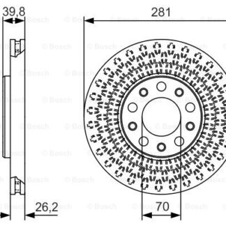 FREN DISKI ÖN 281 MM 5 BIJON 1.4-1.6-1.9 JTD FIAT 500X/ALFA-159/ GIULIETTA/JEEP RENEGADE 05-