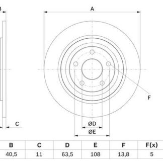 FREN DISKI ARKA [302 mm] FOCUS IV KUGA III 18-