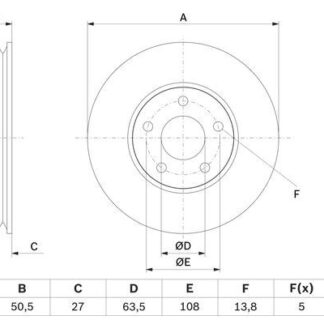 FREN DISKI ON [282 mm] FOCUS 18-