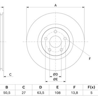 FREN DISKI ON [308 mm] FOCUS IV KUGA III 18-
