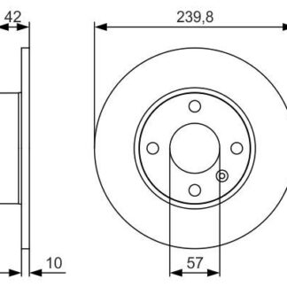 FREN DISKI ARKA 4 BIJON 240 MM ASTRA G H MERIVA A ZAFIRA A 98-