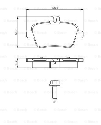 FREN BALATASI ARKA W176-246-117 12-