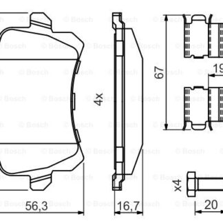 FREN BALATASI ARKA TIGUAN-PASSAT-CADDY-A6-Q3 06-