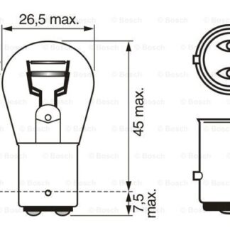 AMPUL (24V / 21W ) — PY21W E81-E88-E90 05-
