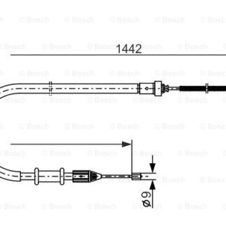 EL FREN TELİ SAĞ 1.442 mm KANGOO 97-