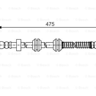 FREN HORTUMU ARKA W166 12-