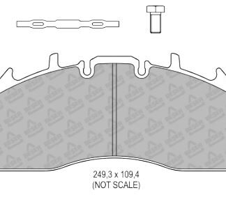 ON FREN BALATASI – RENAULT PREMIUM 430 / 440 / 450 / 460 DXI 04> / FORD CARGO – 1842-4142-1846 AKSESUARSIZ