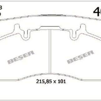 ON / ARKA FREN BALATASI RENAULT TRUCK VOLVO 440 09>RENAULT MIDLUM 06>