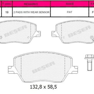 ON FREN BALATASI FIAT EGEA 1.3 / 1.4 / 1.6D MULTIJET 15>
