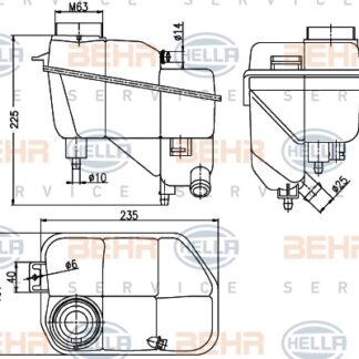 RADYATOR YEDEK SU DEPOSU W211-219 02-09
