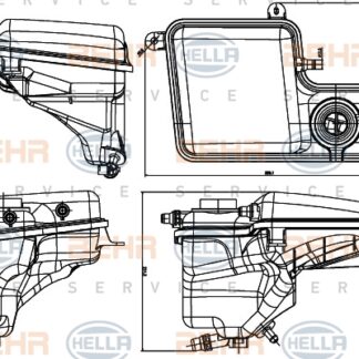 RADYATOR YEDEK SU DEPOSU M54-N52-N54 E65-66 00-07