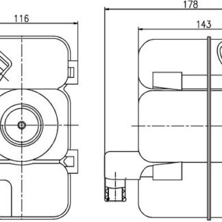 RADYATOR YEDEK SU DEPOSU VOLVO C70 I S60 I S80 I V70 III XC70 I 01-