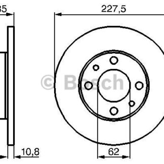 FREN DİSKÖN DKŞ M131 1.6 / UNO 60 227MM