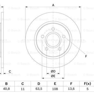 ARKA FREN DISK AYNASI FOCUS 11> ( 271MM )