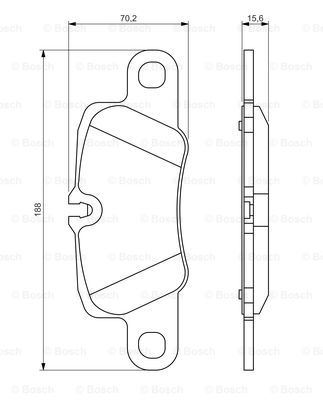 ARKA FREN BALATASI PORSCHE PANAMERA 970 911 14>