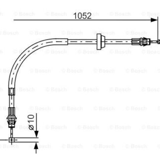 EL FREN TELI ON (SAG / SOL) TRANSIT V184 2,0TDCI / 2,4TDCI 01>06 1052MM