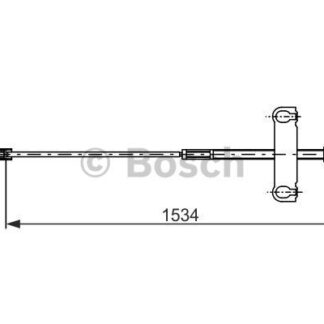 EL FREN TELI ON (SAG / SOL) TRANSIT V184 2,4TDCI 00>06 A,CEKER UZUN SASE UZUNLUK: 1534MM