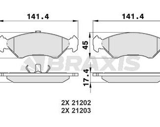 ON FREN BALATASI FIESTA 89> 02 FORD KA 96>08 MAZDA 121 III 96>03