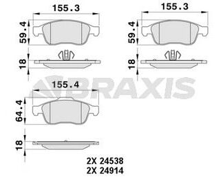 ON FREN BALATASI FLUENCE 08> DUSTER 10> DOKKER 12> MEGANE III 08> SCENIC III 09> 1.5 DCI 1.6 16V 2.0 16V