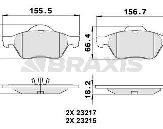 ON FREN BALATASI LAGUNA III 2.0 / 2.0T 16V / 1.5DCI / 2.0DCI 10 / 07>LAGUNA 2.0 16V / 3.5 V6 / 2.0DCI / 3.0DCI