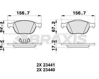 ON FREN BALATASI CONNECT 1,8TDCI 02 /> FOCUS 1,8TDCI 98>05