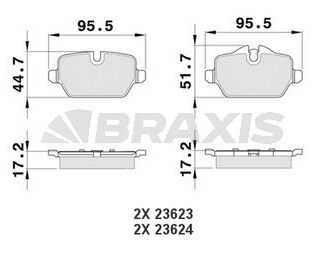 ARKA FREN BALATASI BMW E90 E87