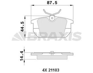 ARKA FREN BALATASI COUPE MAREA MAREA WEEKEND TEMPRA TIPO 2.0IE 16V