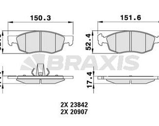 ON FREN BALATASI FIAT DOBLO 01>06 FIAT ALBEA PALIO 96> DACIA LOGAN 06>