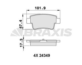 ARKA FREN BALATASI CORSA D GRANDE PUNTO 199 1.3 1.4 1.9 MJET 10 / 05 .1.4 T JET 09 / 07