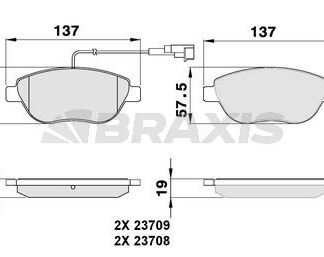 ON FREN BALATASI FIAT BRAVO II DOBLO FIORINO BIPPER NEMO PRATICO EVO PUNTO STILO IDEA LINEA 08> OPEL COMBO CORSA 12>
