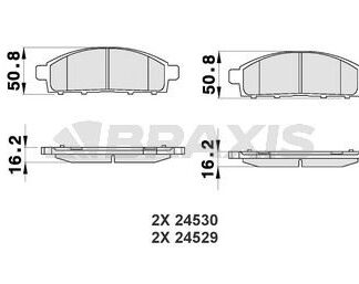 ON FREN BALATASI MITSUBISHI L200 2.5 D 4×4 2006-2012 PAJERO 2008-> L200 2.4 2015-> FIAT FULLBACK 15->