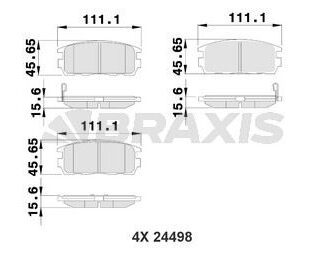ARKA FREN BALATASI CAPTIVA ANTARA 2,0 CDTI / 2,2 CDTI / 2,4 / 3,0 / 3,2 V6 01 / 11