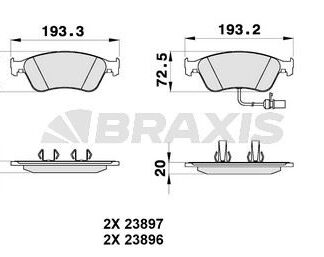 ON FREN BALATASI FISLI AUDI A8 QUATTRO 3.7 / 4.2 03>