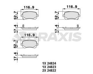 ARKA FREN BALATASI CHRYSLER GRAND VOYAGER V DODGE CARAVAN JOURNEY
