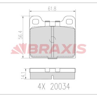 FREN BALATASI ARKA W126 85>91 C126 87>91 W116 75>80 C107 74>81 VOLVO 850, S70, V70 240 2,3, 2,4 D, 740 2,0, 2,3, 2,3 16V
