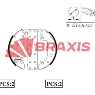 ARKA FREN BALATASI PABUC R12 M131 C15 (PERCINLI+CIRCIRLI)