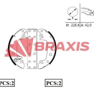 ARKA FREN BALATASI PABUC R12 M131 C15 (PERCINLI+CIRCIRLI)