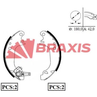 ARKA FREN BALATASI PABUC R9 R11 R5 P309 (DELIK 6.0mm)